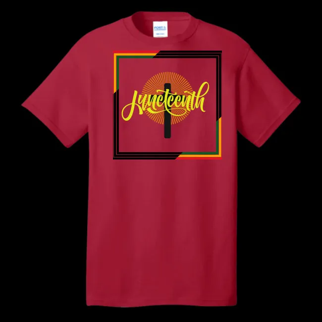 Juneteenth Cross Unisex T-shirt - Ships from The US