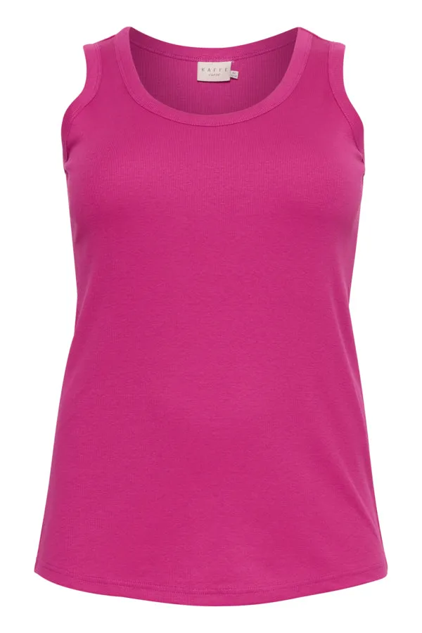 Kaffe Curve Carina Vest Top in Fuchsia