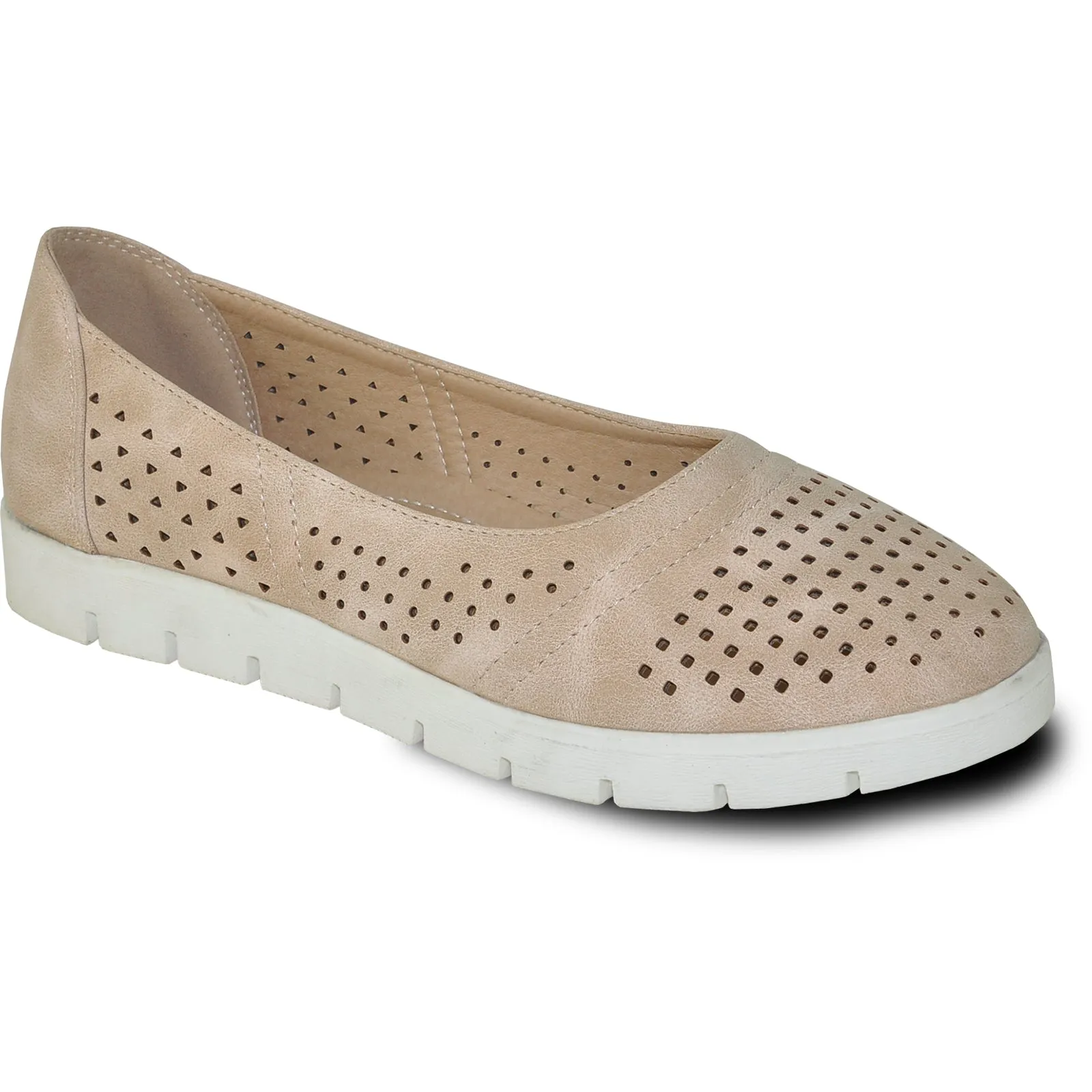 KOZI Women Casual Shoe OY9208 Comfort Shoe Beige