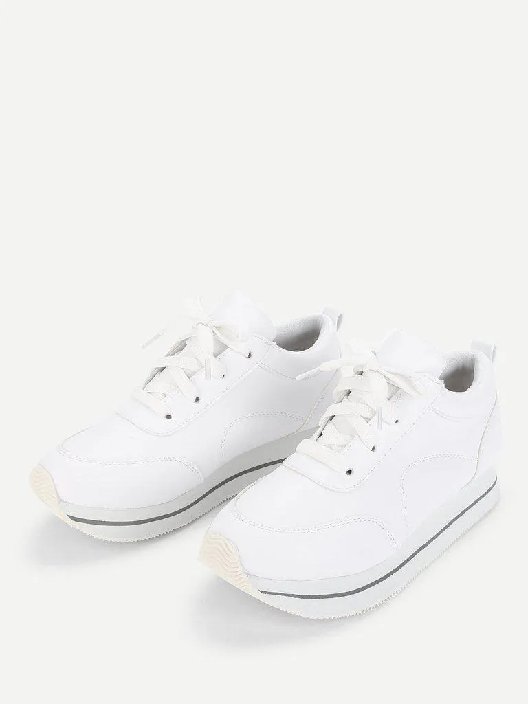 Lace Up Low Top Sneakers