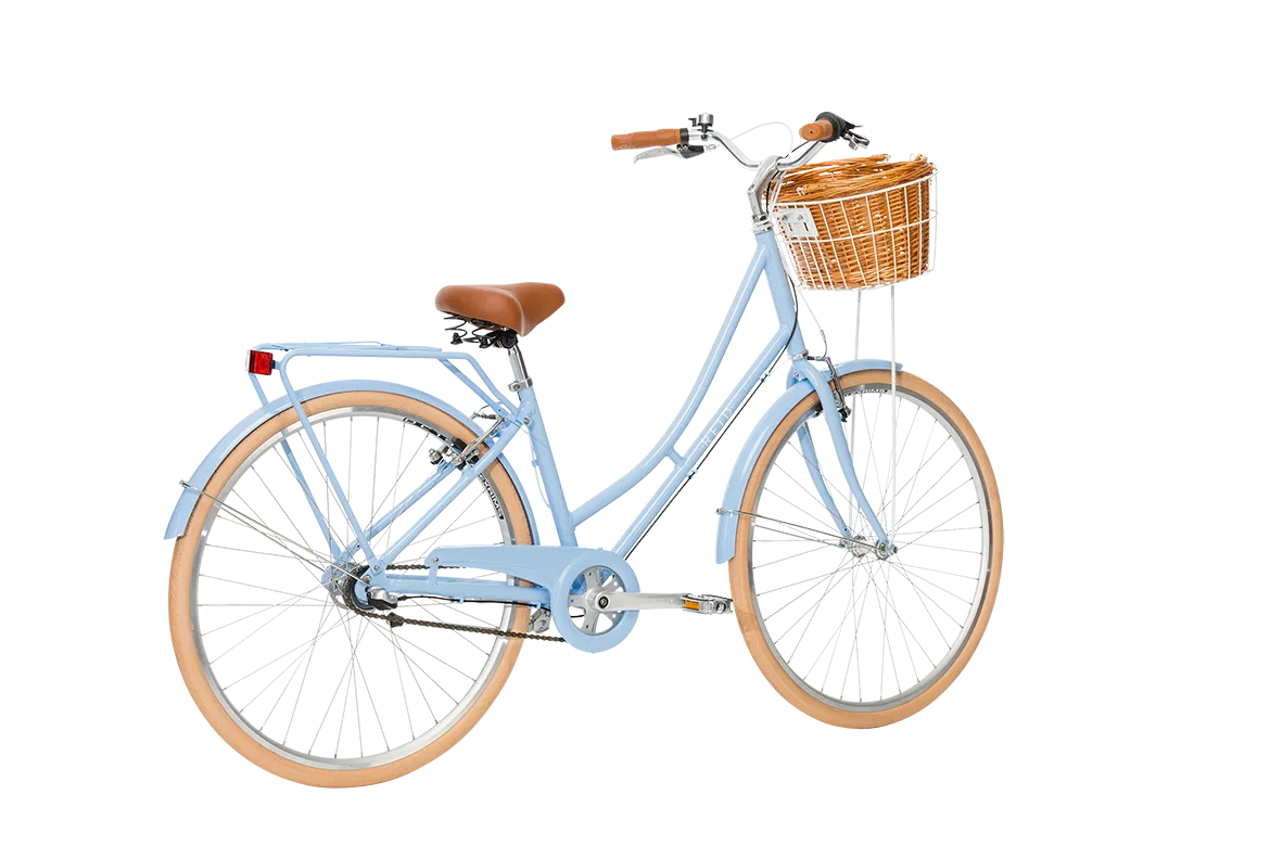 Ladies Deluxe Vintage Bike Sky Blue