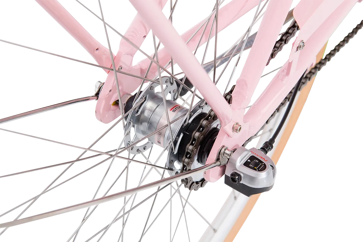 Ladies Deluxe Vintage Bike Soft Pink