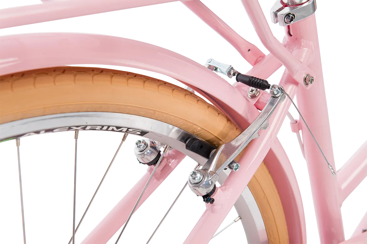 Ladies Deluxe Vintage Bike Soft Pink