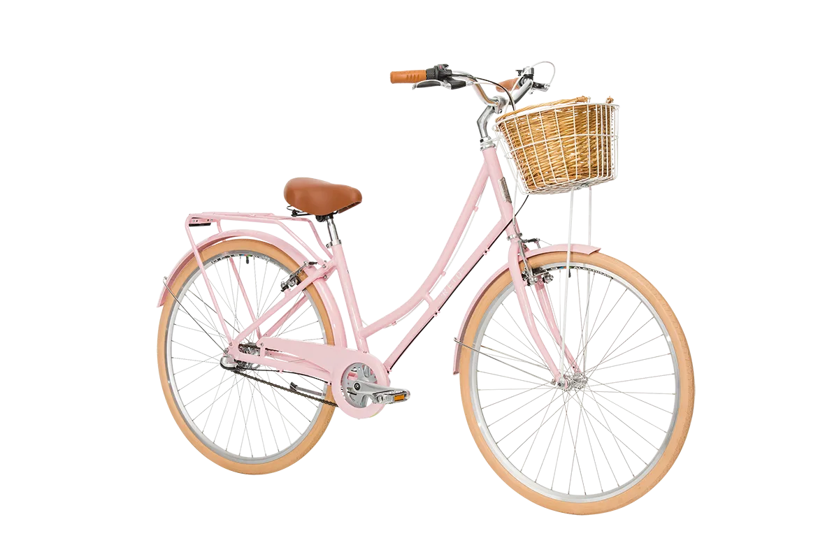 Ladies Deluxe Vintage Bike Soft Pink