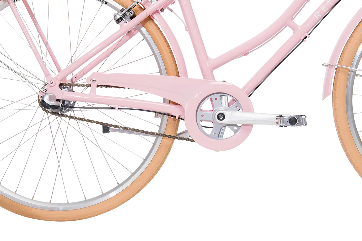 Ladies Deluxe Vintage Bike Soft Pink