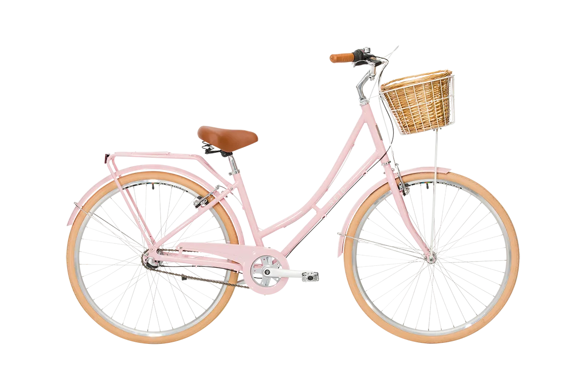 Ladies Deluxe Vintage Bike Soft Pink