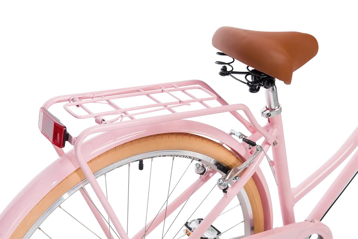 Ladies Deluxe Vintage Bike Soft Pink