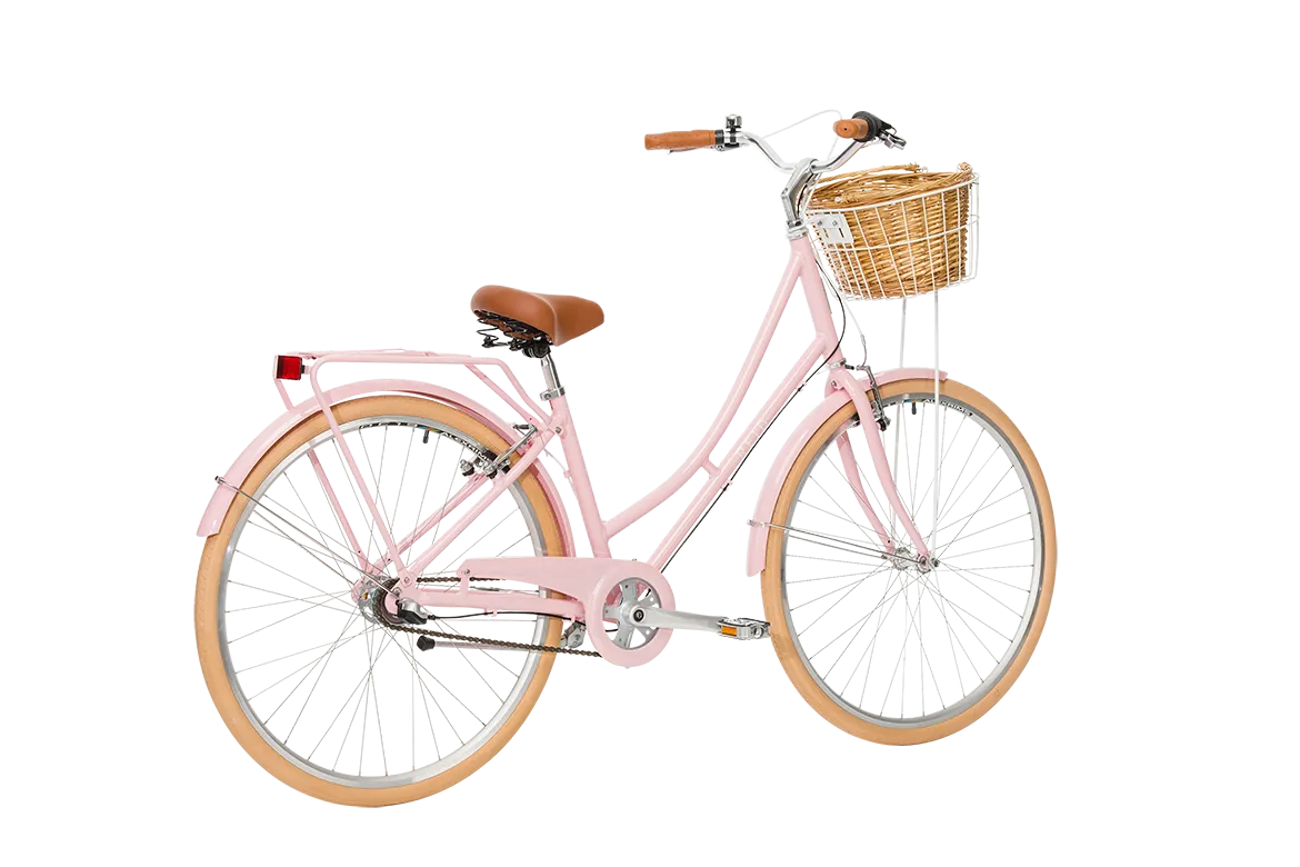 Ladies Deluxe Vintage Bike Soft Pink