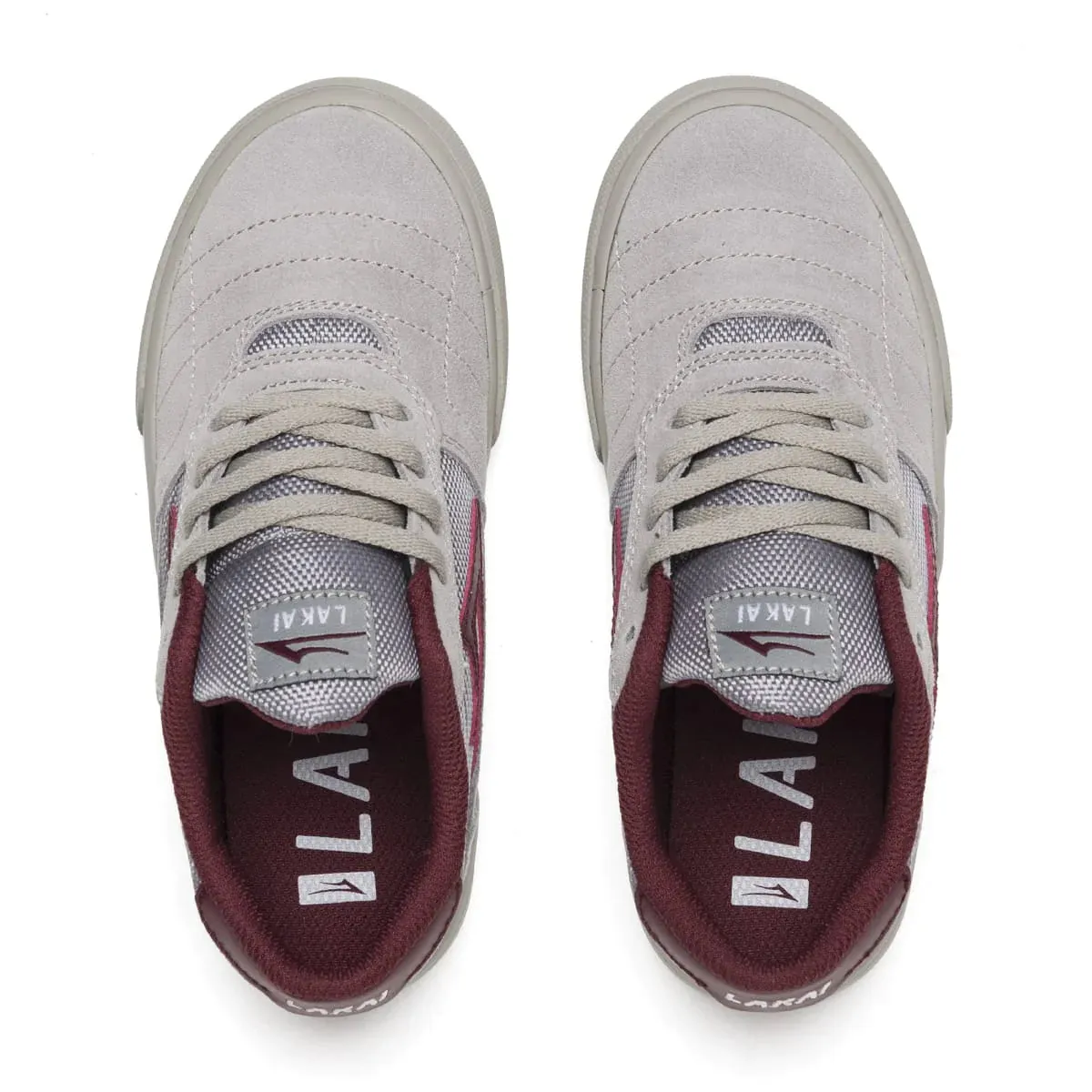 Lakai Cambridge Kids Grey/Burgundy Suede