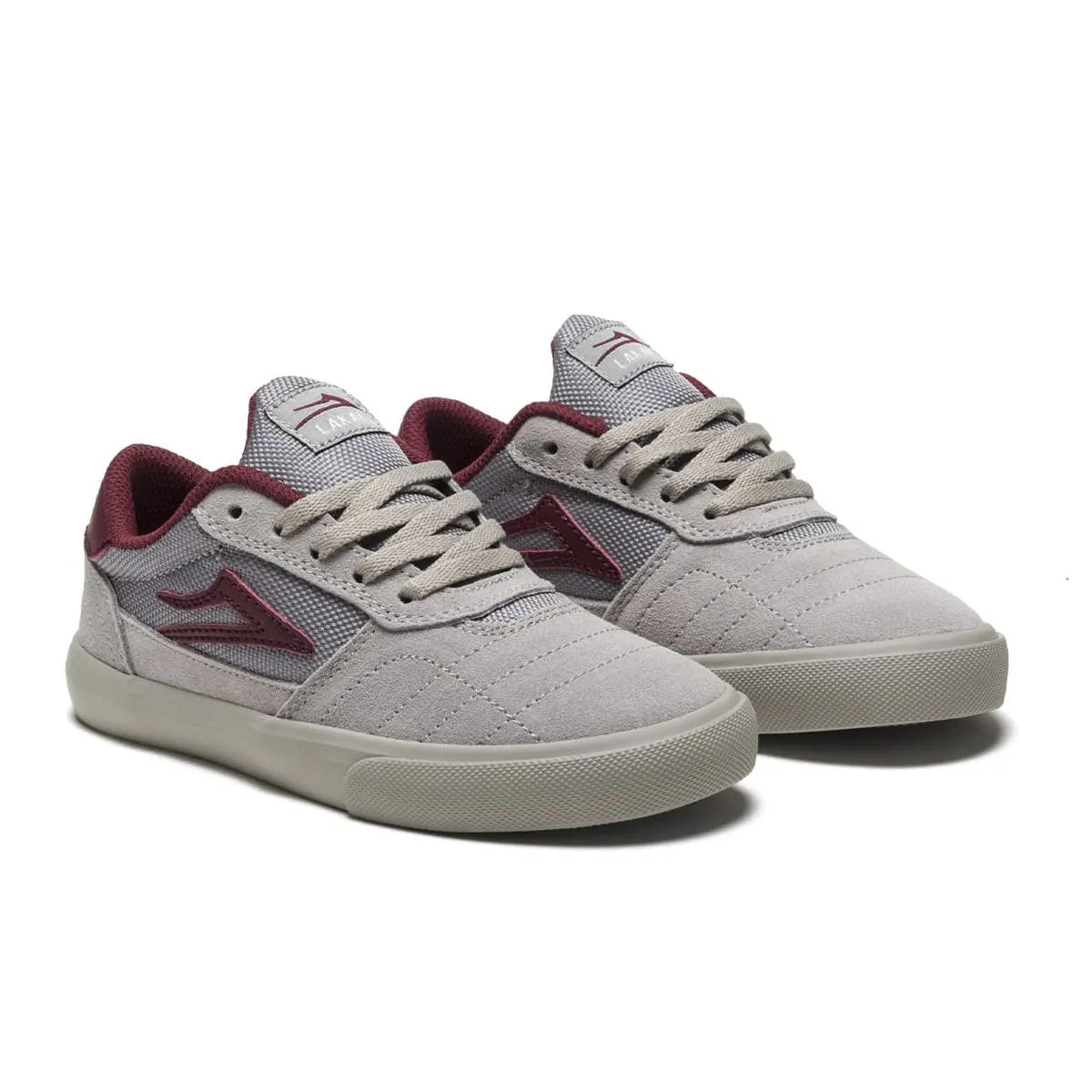 Lakai Cambridge Kids Grey/Burgundy Suede