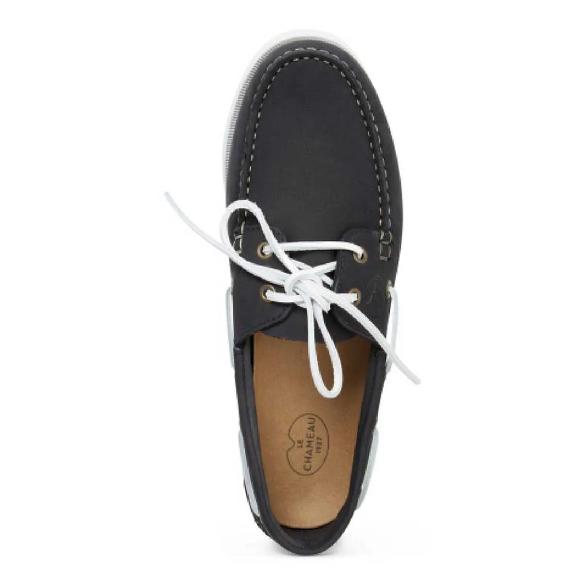 LE CHAMEAU Galion Deckshoes - Men's - Navy Nubuck