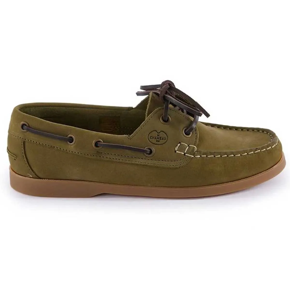 LE CHAMEAU Galion Deckshoes - Women's - Iconic Green Nubuck