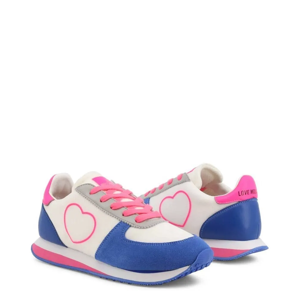 Love Moschino Blue Heart Sneakers