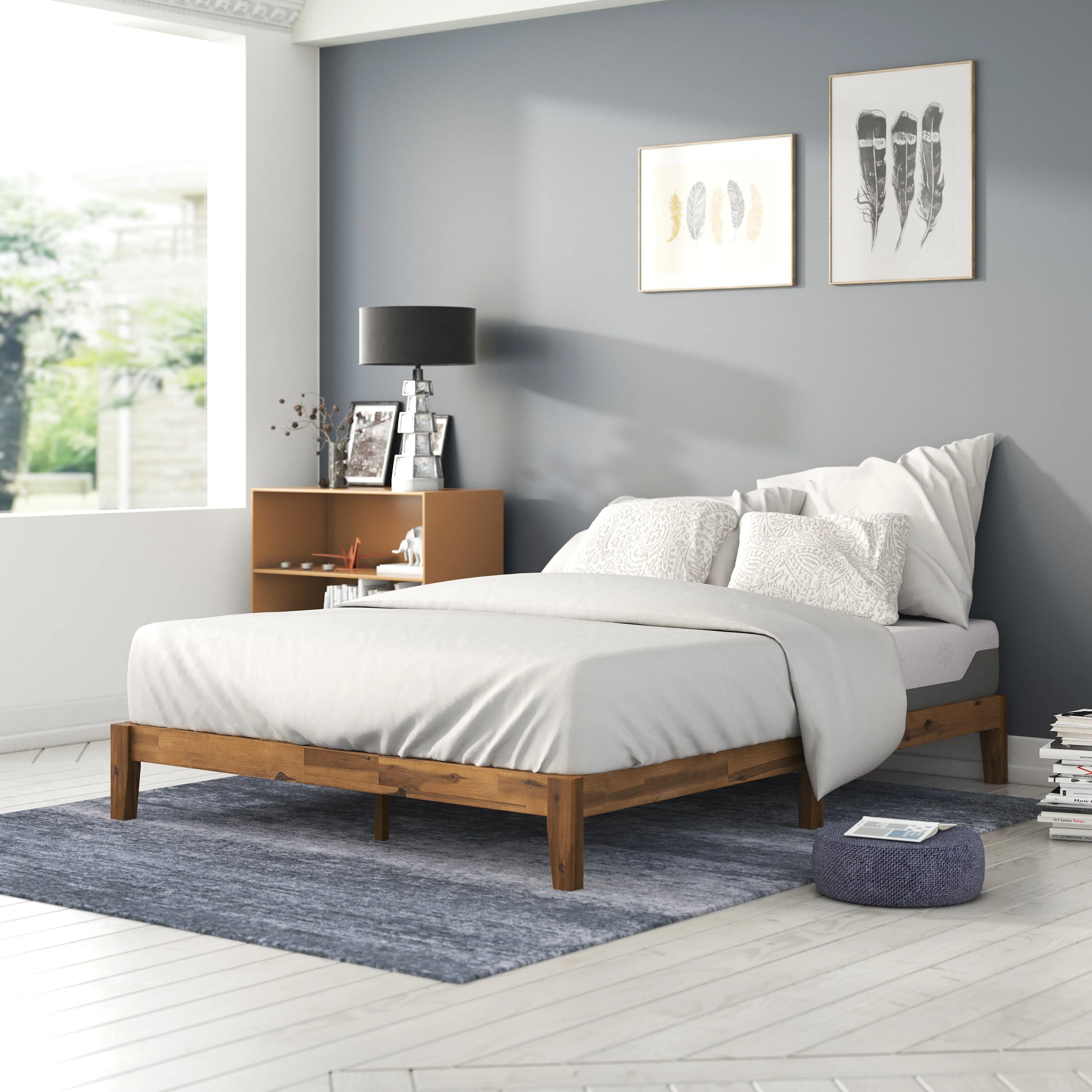 Lucinda Wood Platform Bed Frame