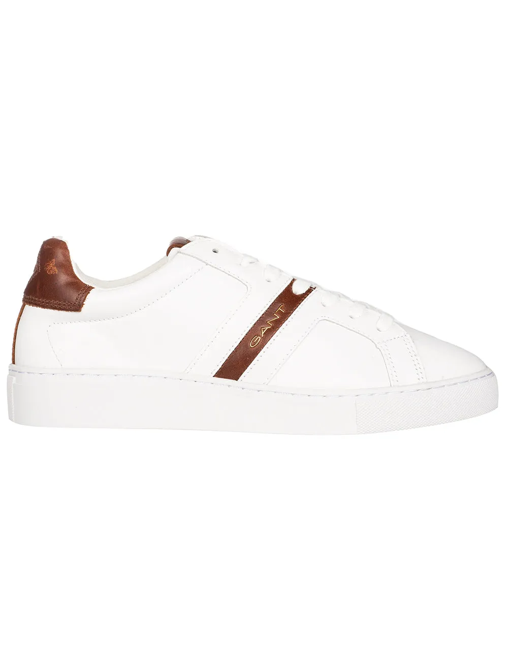 McJulien Leather Sneaker White Cognac