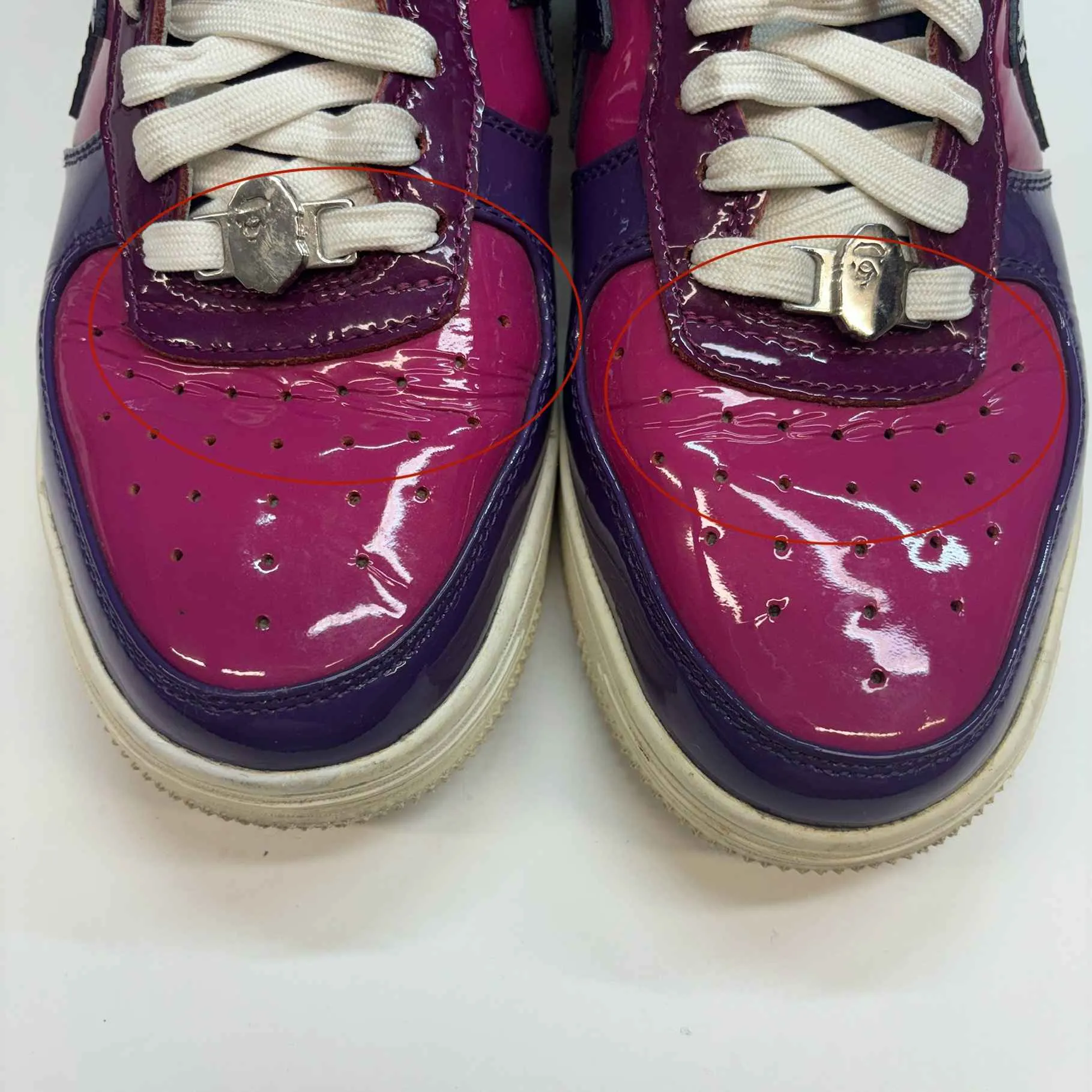 Men's Bape Sta Low Trainers Purple Size EU 40.5 / UK 6.5