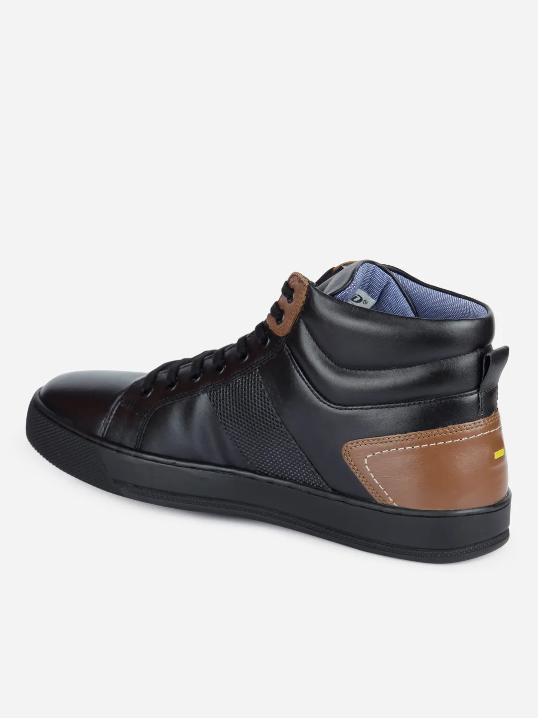 Men's Black Ankle Top Lace Up Sneaker (ID3053)