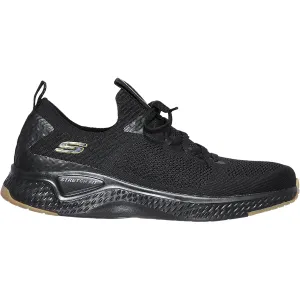 Men's Skechers Solar Fuse Valedge Black Fabric Mesh