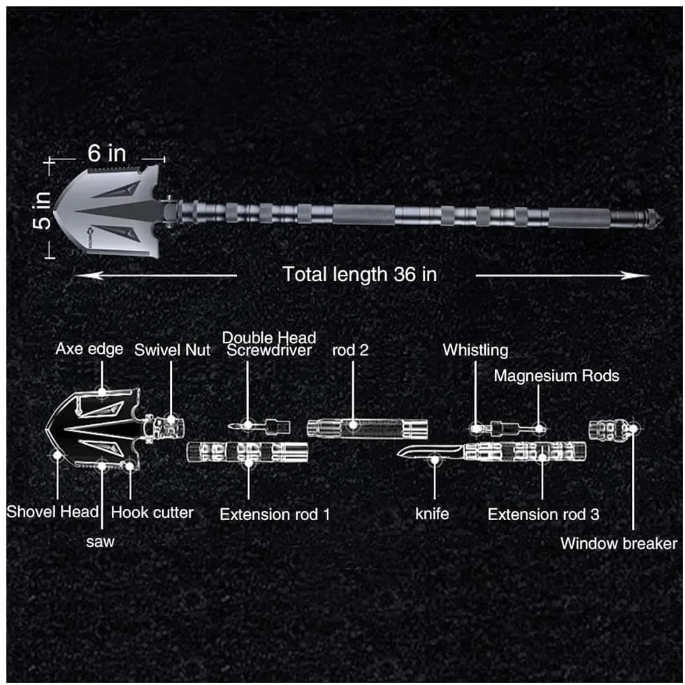 Military Adventure Portable Folding Survival Shovel