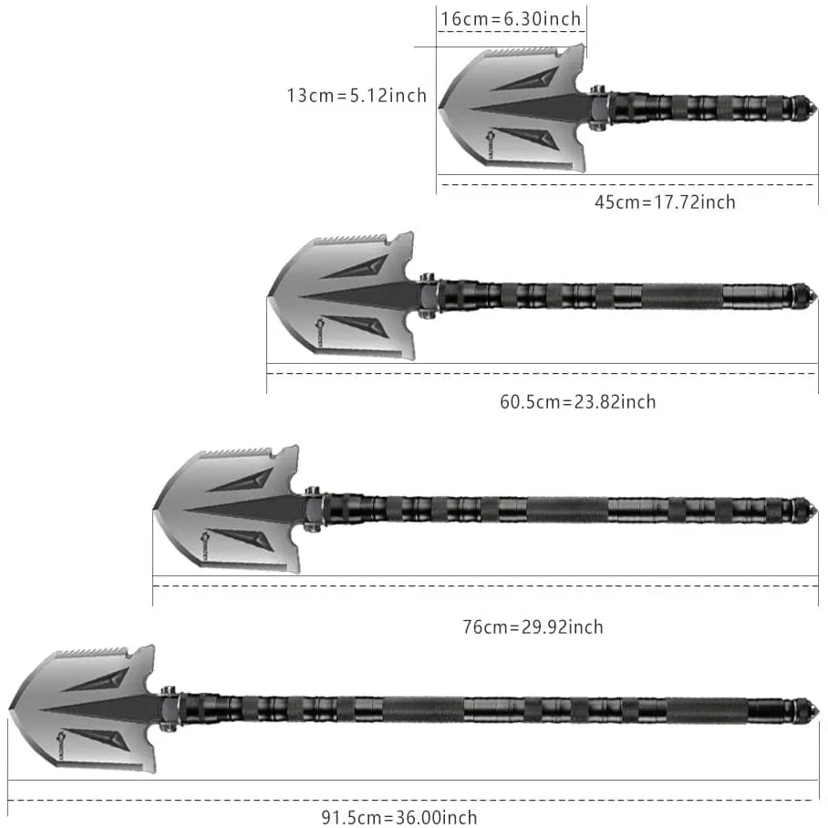 Military Adventure Portable Folding Survival Shovel