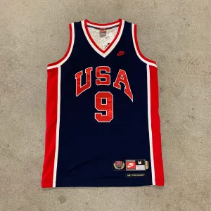 MS 2000's Nike USA Michael Jordan Basketball Jersey Size M