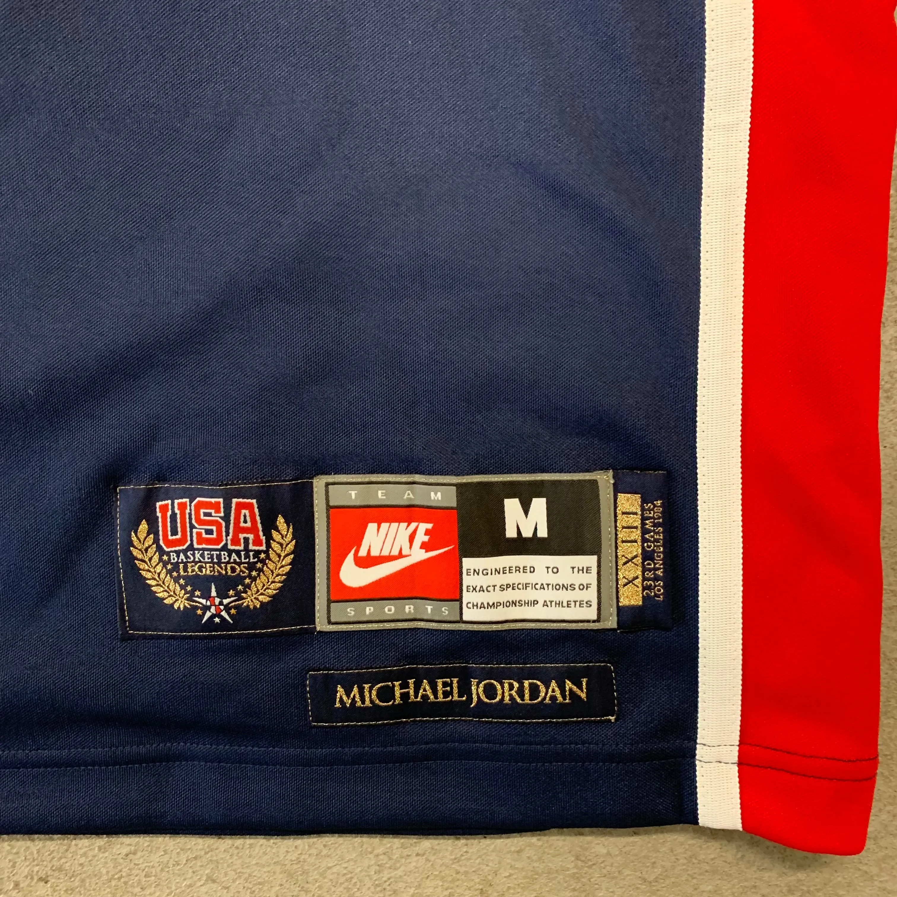 MS 2000's Nike USA Michael Jordan Basketball Jersey Size M