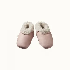 NATURE BABY LAMBSKIN BOOTIES ROSE BUD