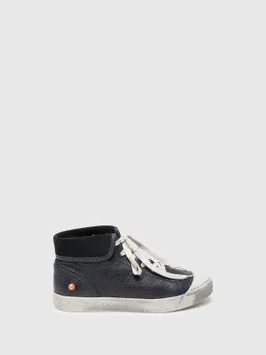 Navy Hi-Top Trainers