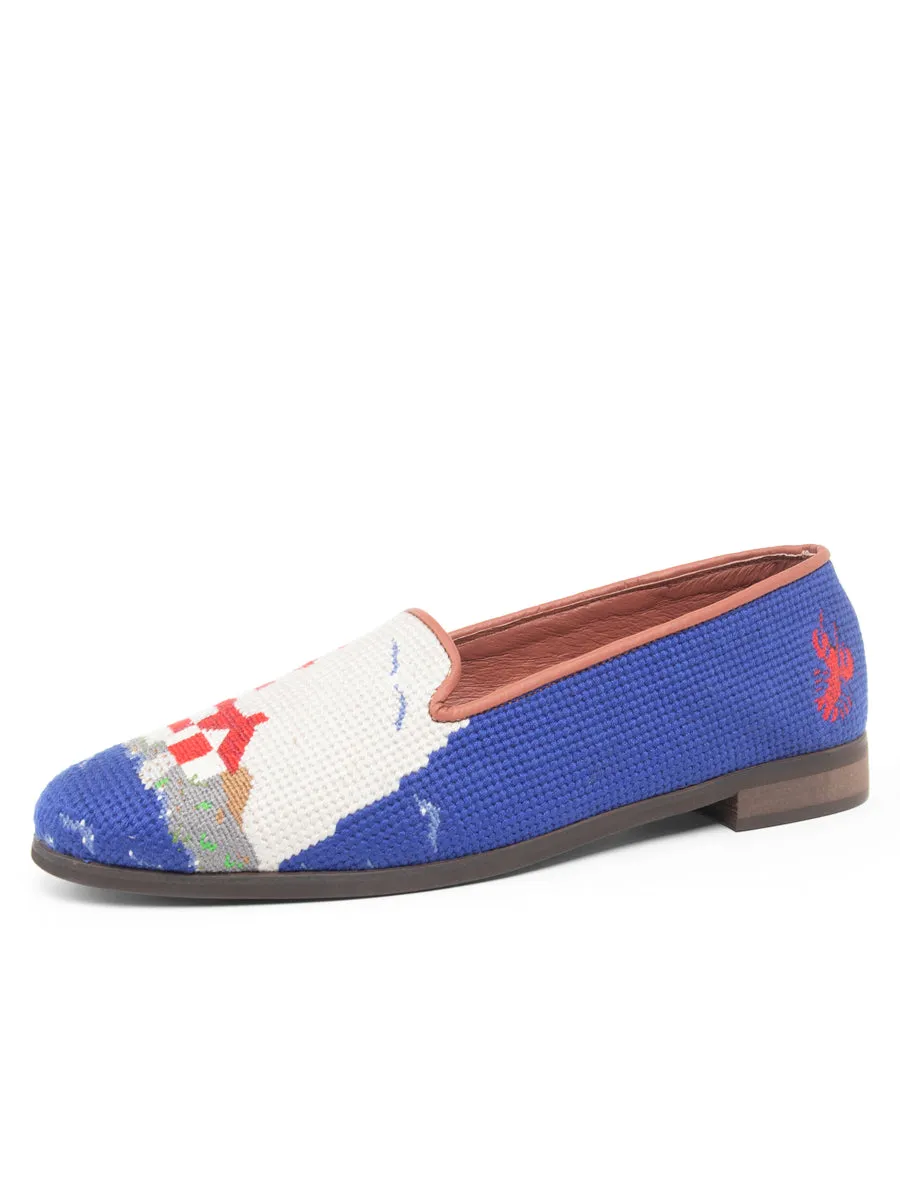 Needlepoint Loafer in Lighthouse & Buoy