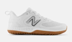 New Balance Fresh Foam 3000v6 Turf Trainer White with Gum (Wide 2E) T3000TW6