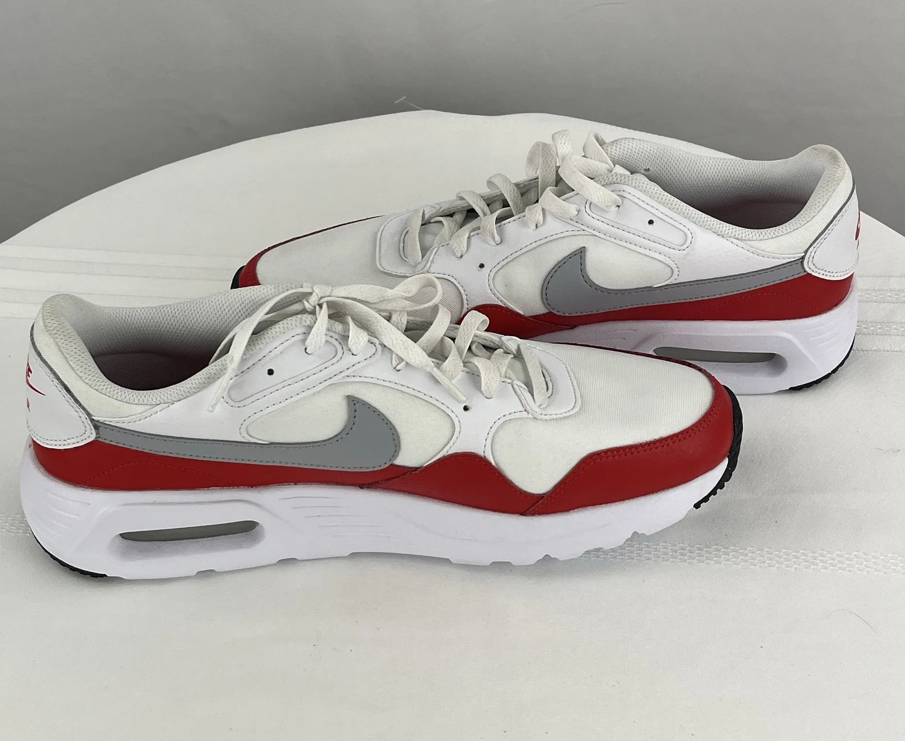 Nike Air Max SC Running Shoes Sneakers White Red Men’s Size 11.5 NWOB