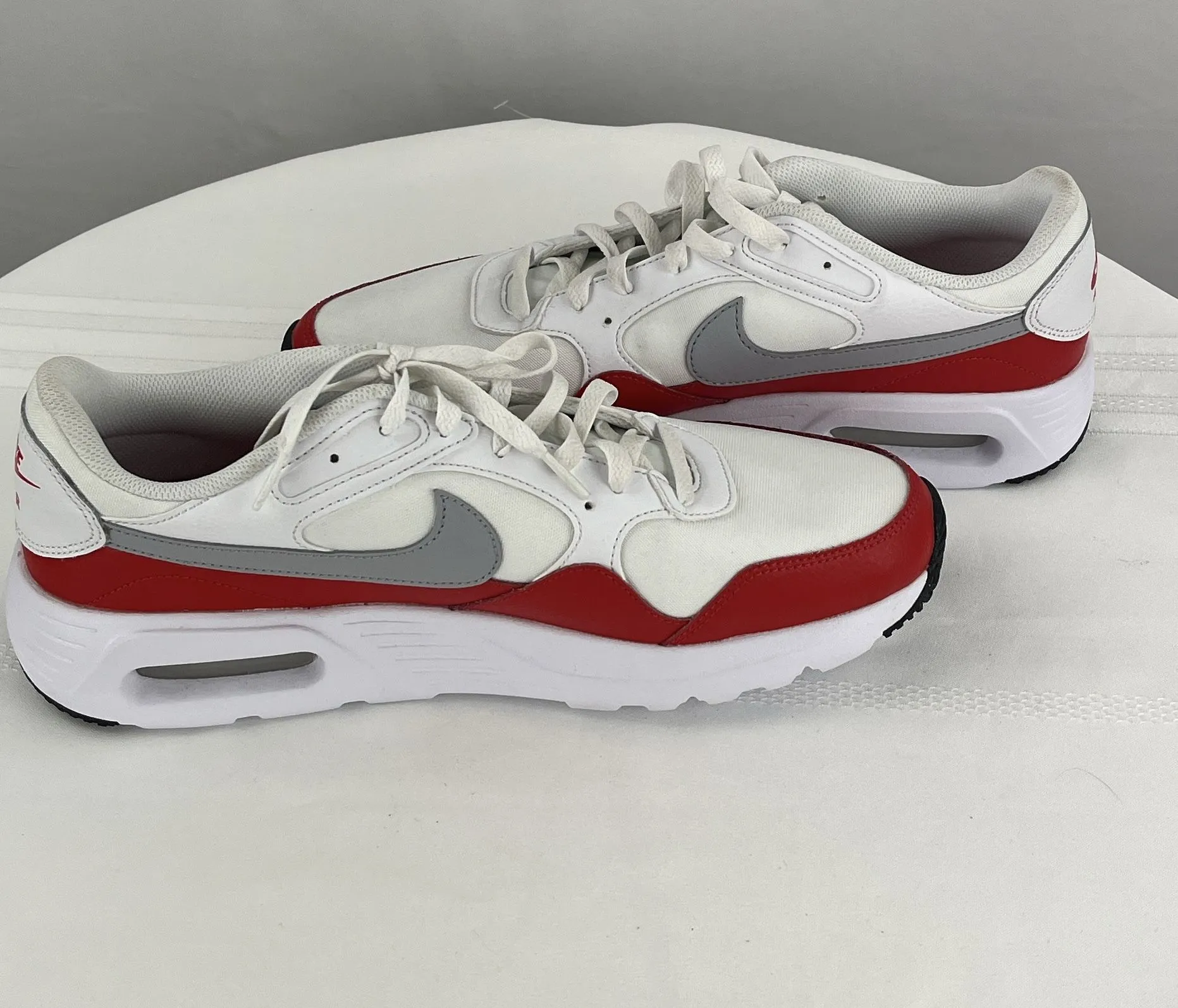 Nike Air Max SC Running Shoes Sneakers White Red Men’s Size 11.5 NWOB