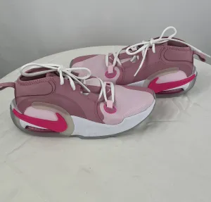 Nike Girl's Air Zoom Crossover 2 SE Sail Pink Leather Basketball Shoes Size 6.5Y