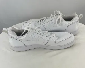 NIKE Men's Court Borough Low White Shoes Sneakers Size 13