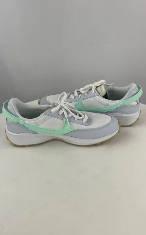 Nike Men's Waffle Debut White Blue Teal Swoosh Size 9 NWOB