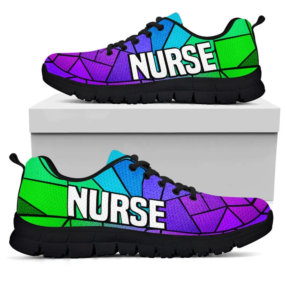 Nurse Sneaker, Nurse Green Purple Sneakers, Best Shoes For Nurses