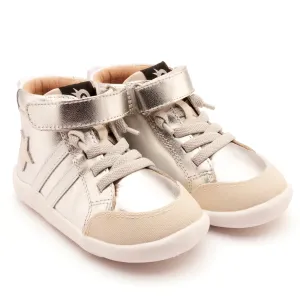 Old Soles Boy's and Girl's BossGround Casual Shoes - Silver / Sporco / Snow