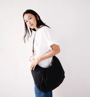 Only Lovers Large Nylon Sling Bag | Black