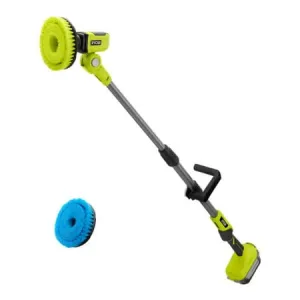 Open Box -  RYOBI Cordless ONE  18V 6 in. Telescoping Power Scrubber Brush Accessory