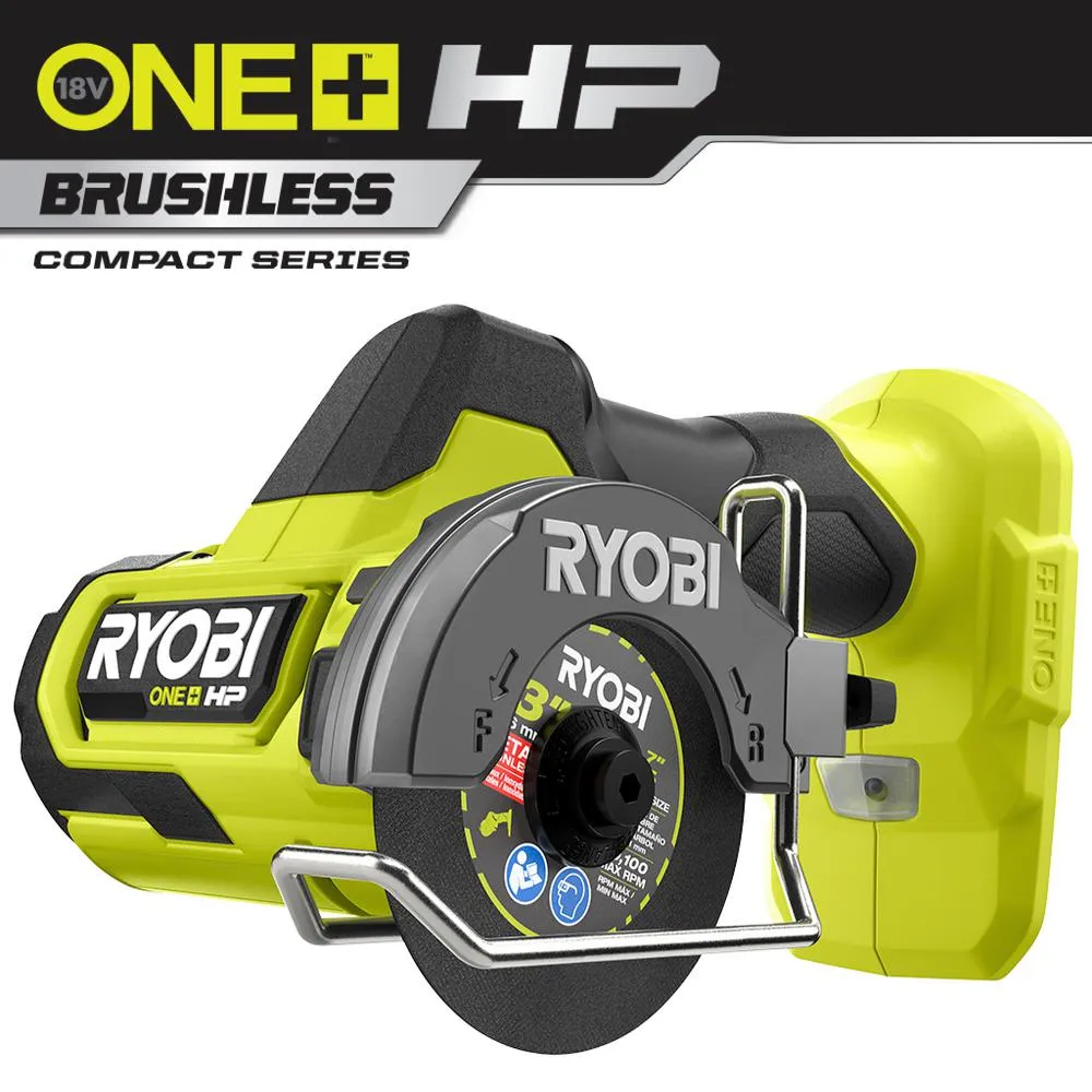 Open Box -  RYOBI ONE  HP 18V Brushless Cordless Compact Cut-Off Tool (Tool Only)