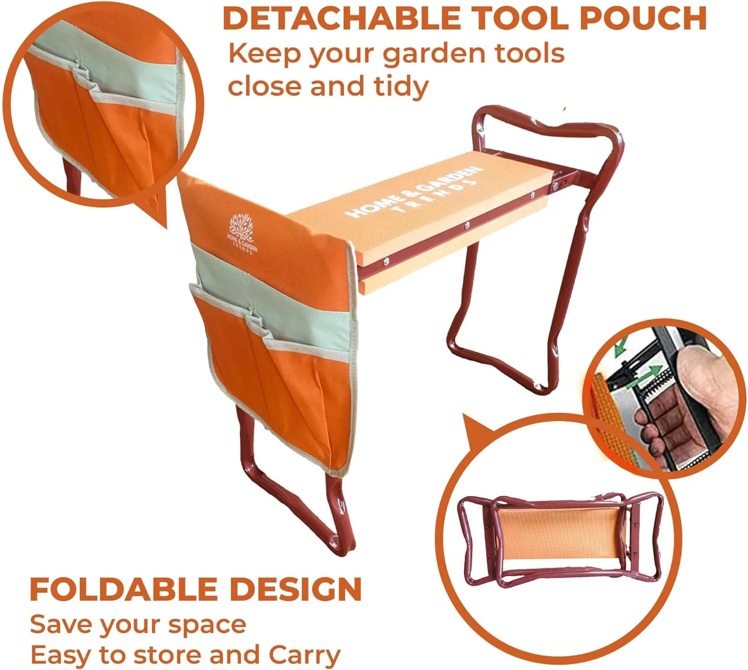 Orange Multifunctional Kneeler & Seat