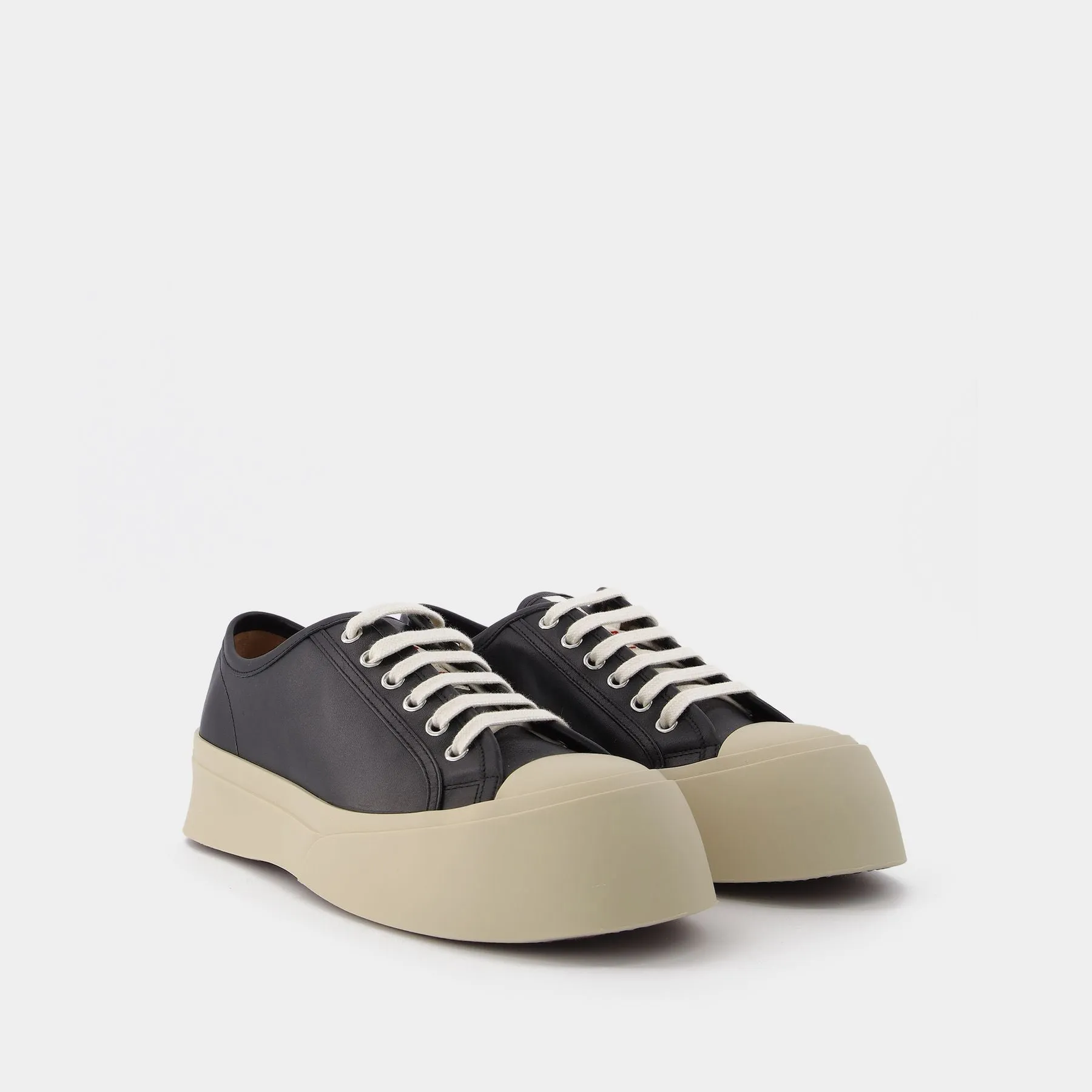 Pablo Lace-Up Sneakers - Marni - Black - Leather