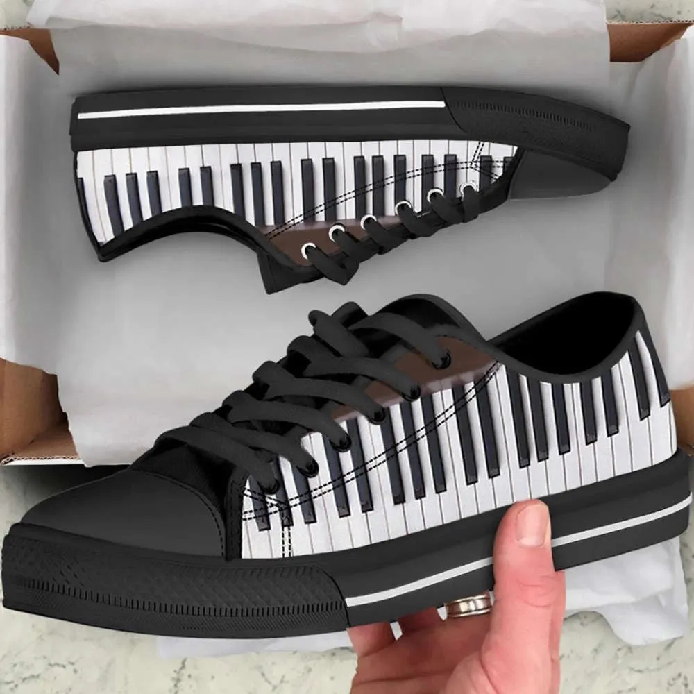 Piano Low Top Shoes, Canvas Shoes Design, Low Top Sneaker