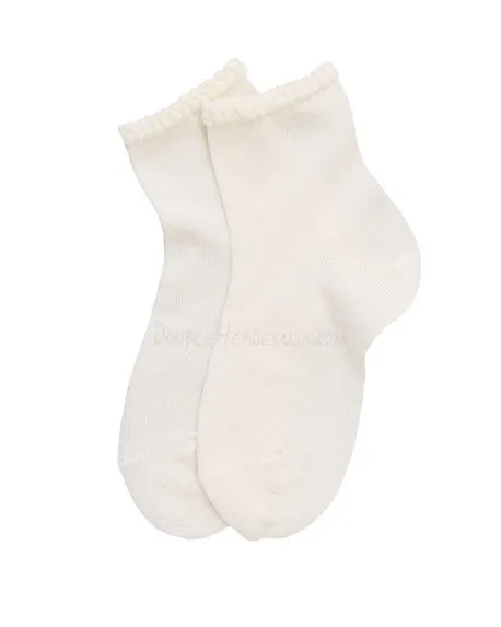 Plain Sock with Detail Cuff