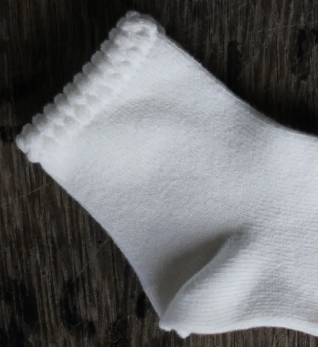 Plain Sock with Detail Cuff