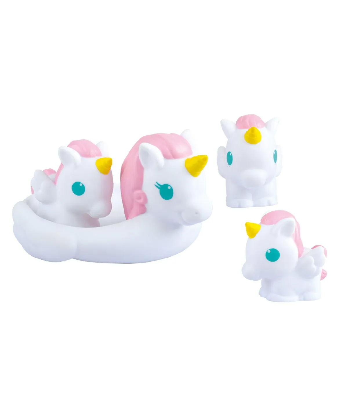 Playgo Splashy Unicorn-Pegasus Family Bath Toy Set of 4