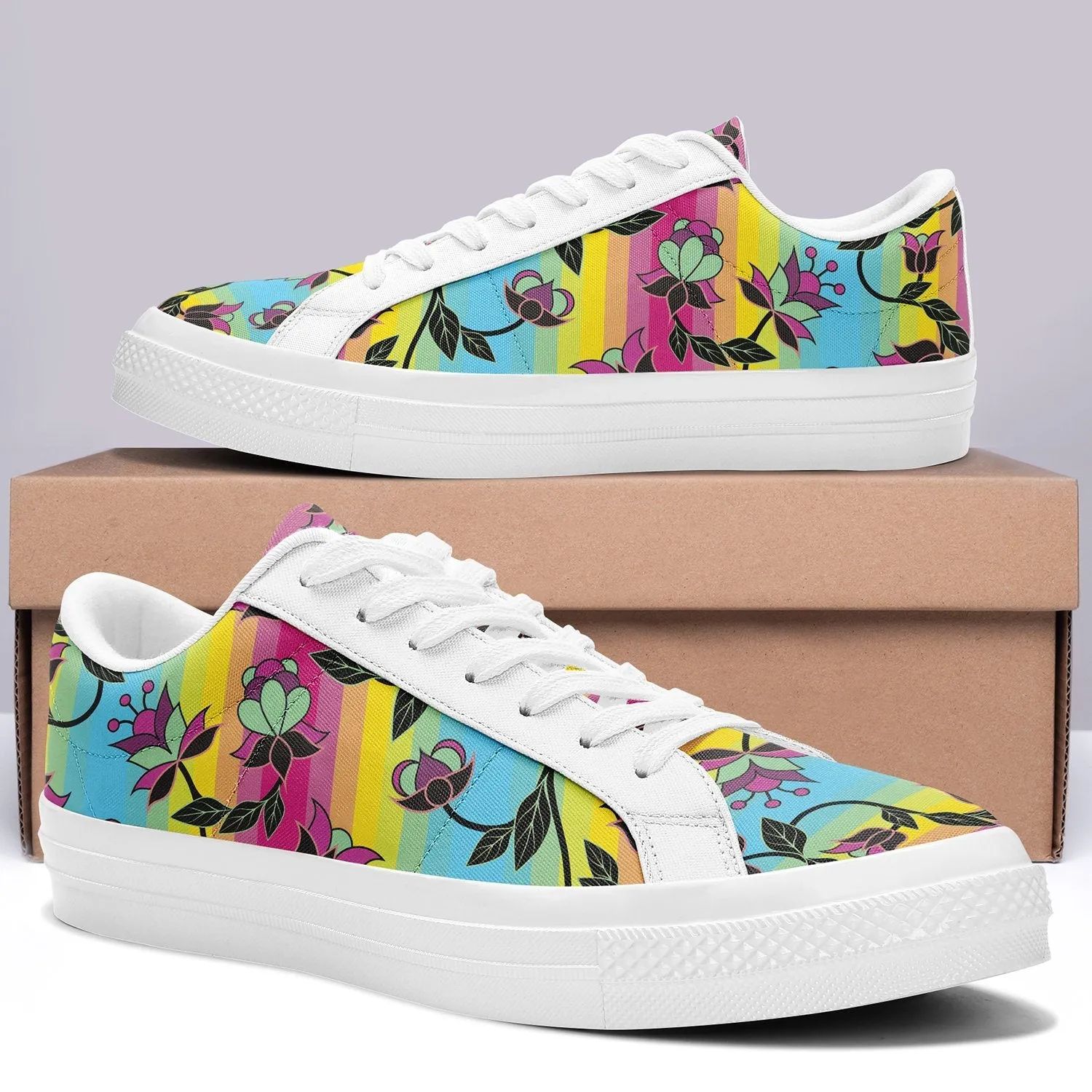 Powwow Carnival Aapisi Low Top Canvas Shoes White Sole