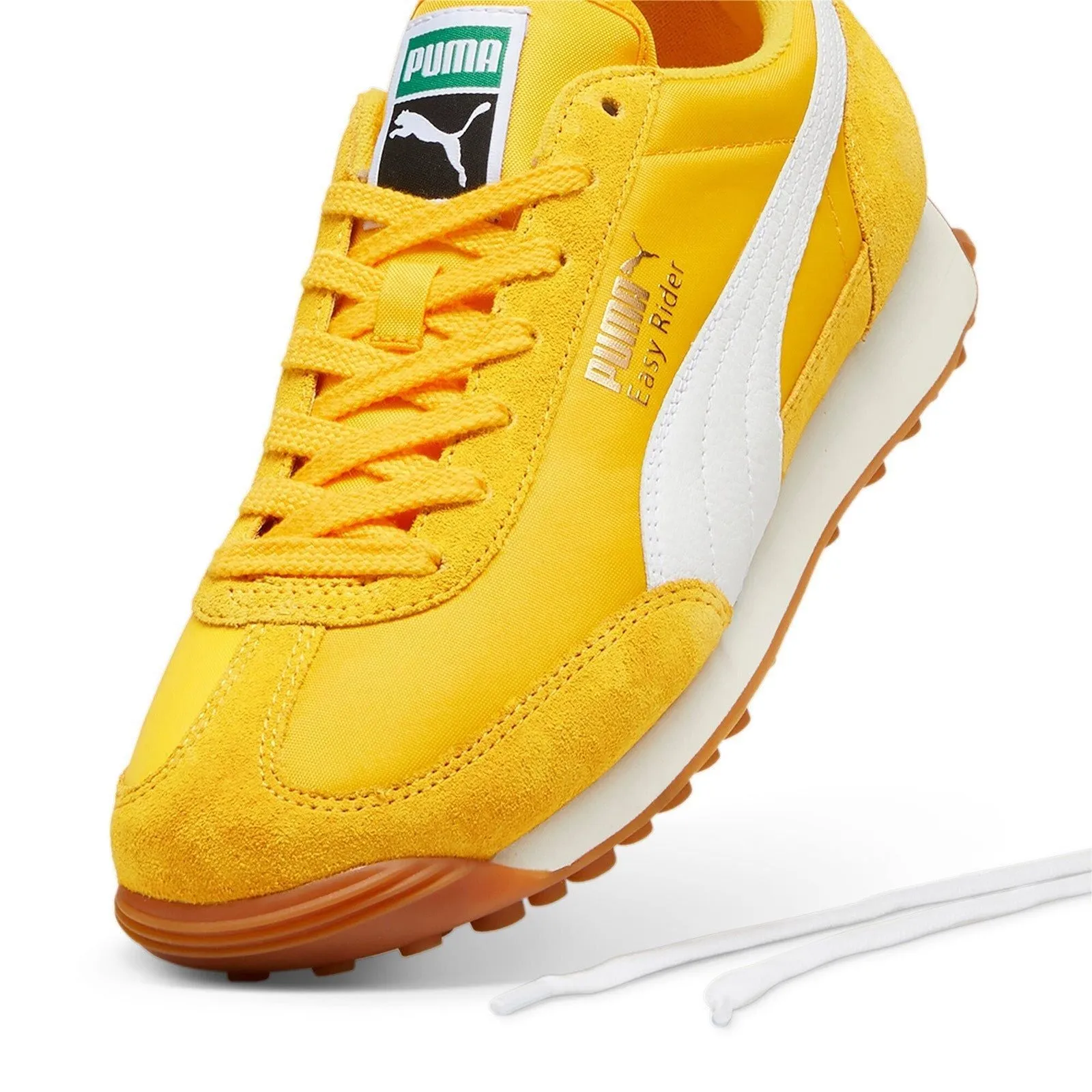 Puma Men's Easy Rider Vintage Shoes - Yellow / White