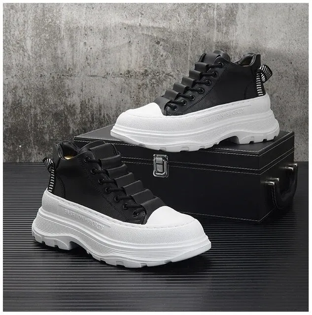 Punk Style Thick Bottom High Top Sneakers