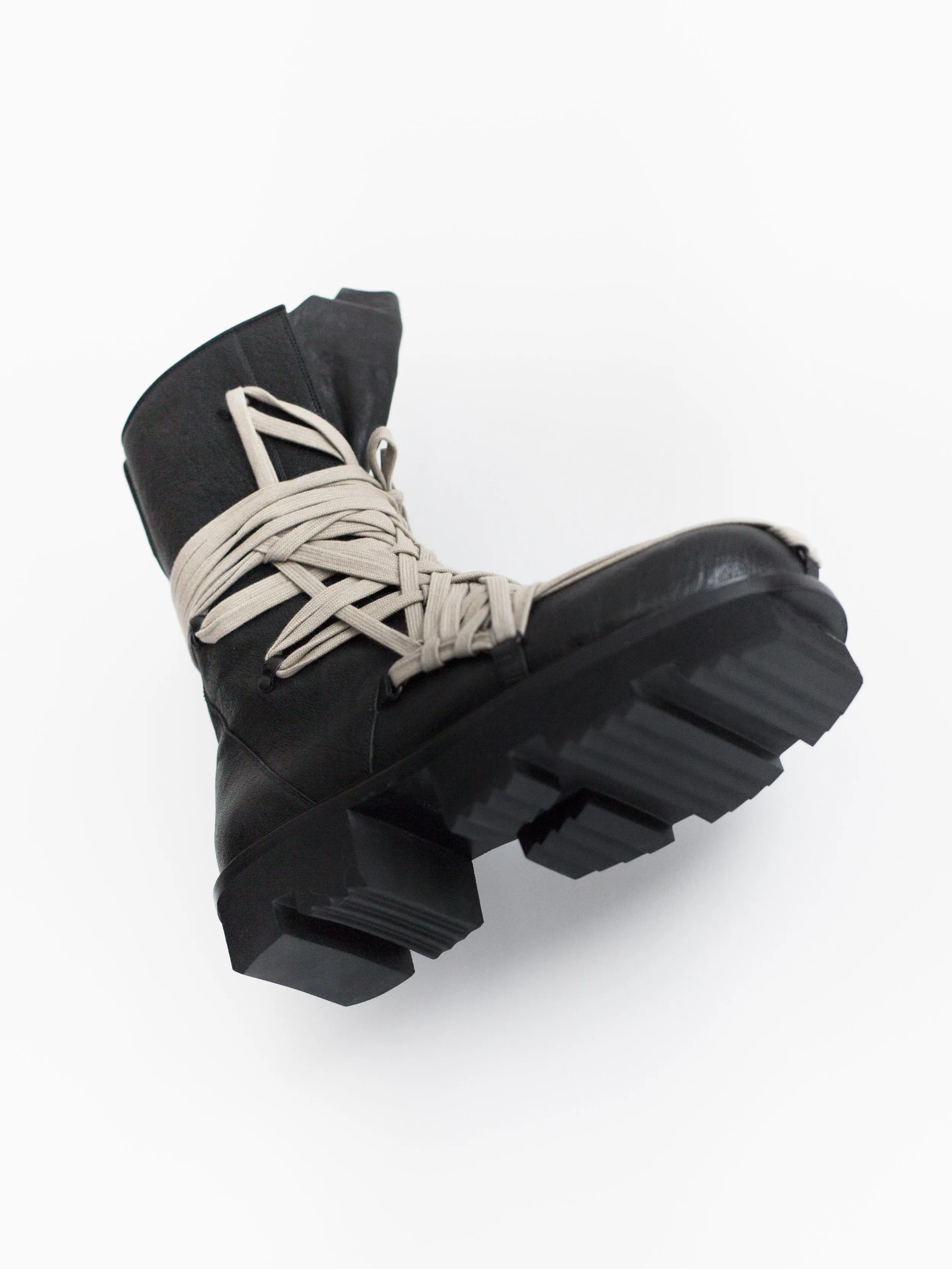 Rick Owens SS20 Megatooth Laced Army Boots